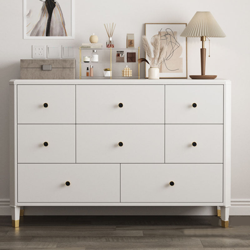 Contemporary Horizontal Double Dresser Storage Dresser with Drawers for Home