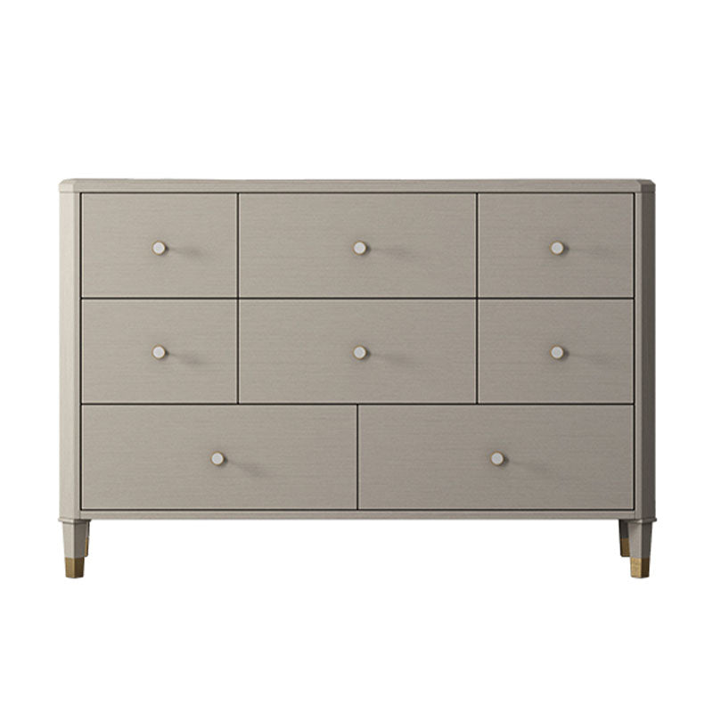 Contemporary Horizontal Double Dresser Storage Dresser with Drawers for Home