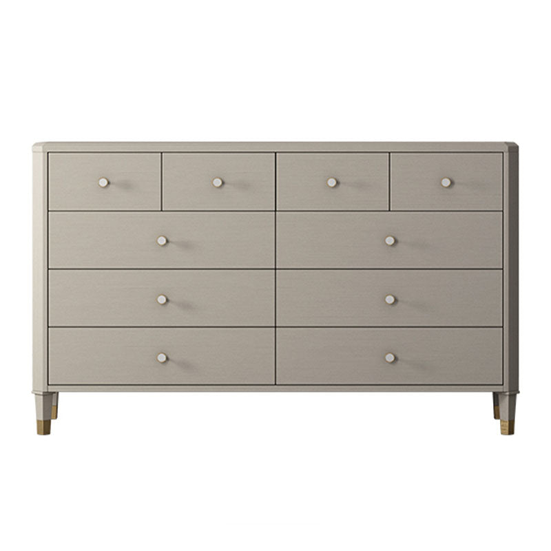 Contemporary Horizontal Double Dresser Storage Dresser with Drawers for Home
