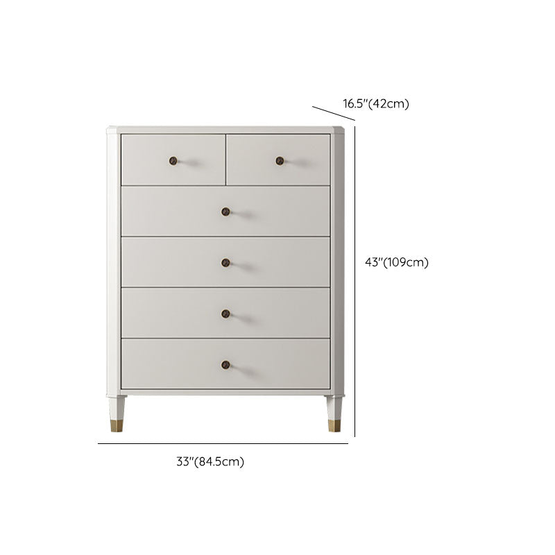Contemporary Horizontal Double Dresser Storage Dresser with Drawers for Home