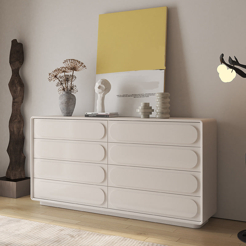 Modernism Horizontal Double Dresser Wood Storage Lingerie Chest for Room