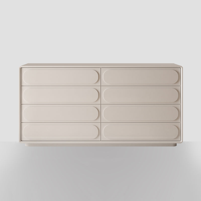 Modernism Horizontal Double Dresser Wood Storage Lingerie Chest for Room