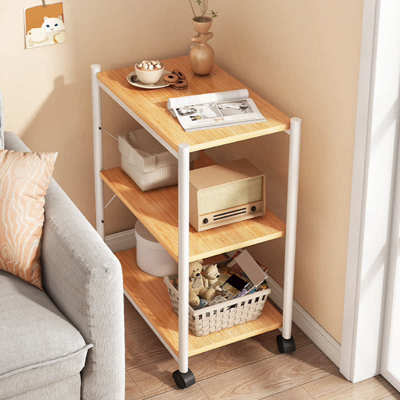 3-Shelf Bookcase Wooden and Metal Shelf Bookcase for Home Office