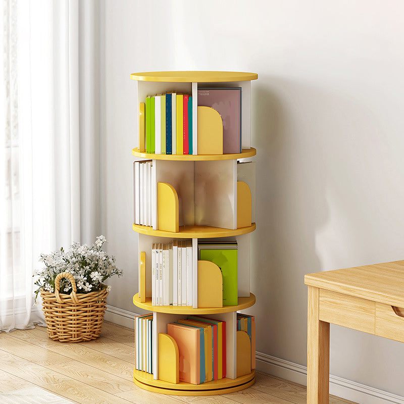 Engineered Wood Closed Back Bookcase Scandinavian Standard Bookshelf