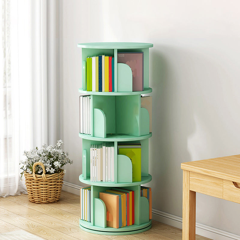 Engineered Wood Closed Back Bookcase Scandinavian Standard Bookshelf