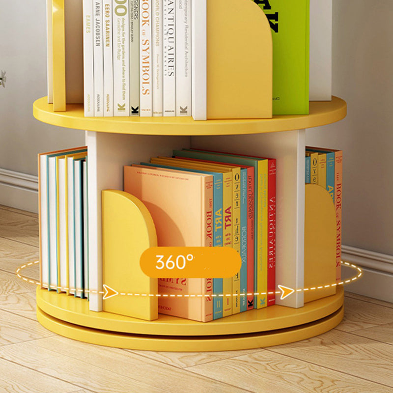 Engineered Wood Closed Back Bookcase Scandinavian Standard Bookshelf