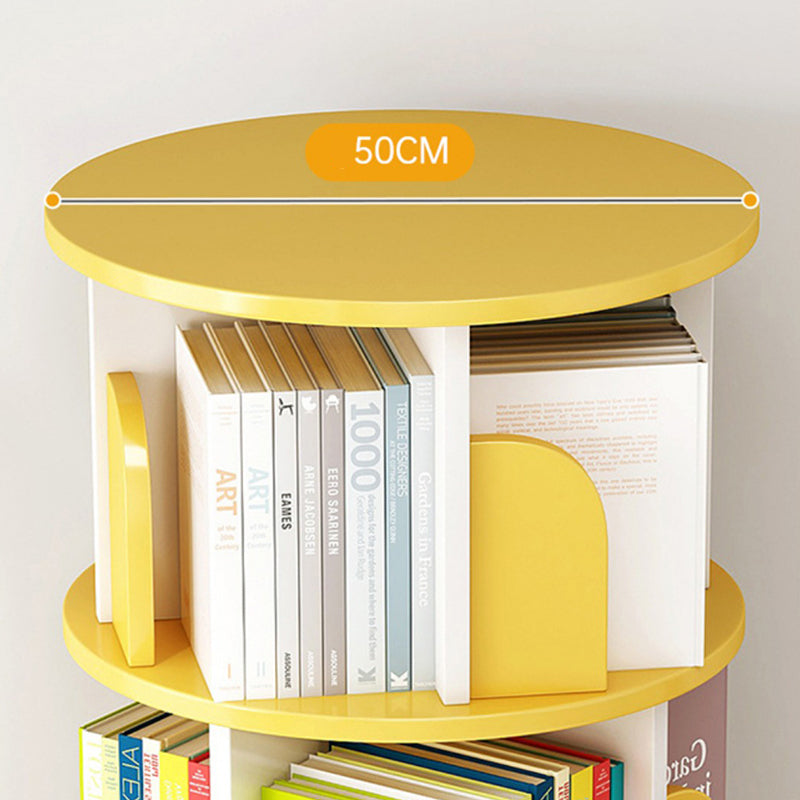 Engineered Wood Closed Back Bookcase Scandinavian Standard Bookshelf