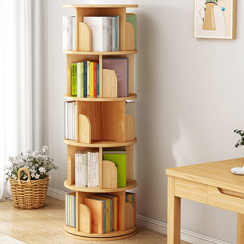 Engineered Wood Closed Back Bookcase Scandinavian Standard Bookshelf