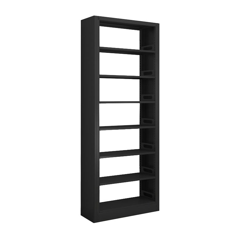 Modern Open Back Bookshelf Vertical Metal Bookcase with Shelves