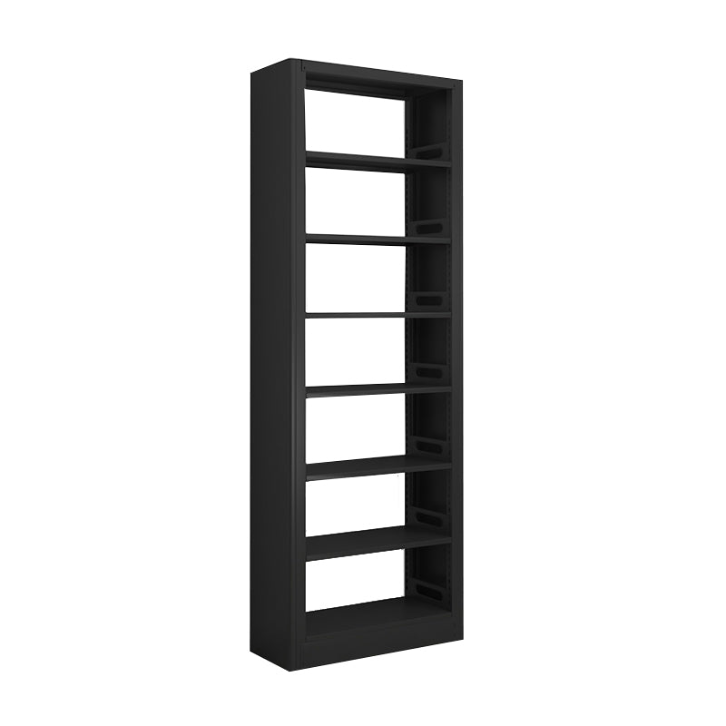 Modern Open Back Bookshelf Vertical Metal Bookcase with Shelves