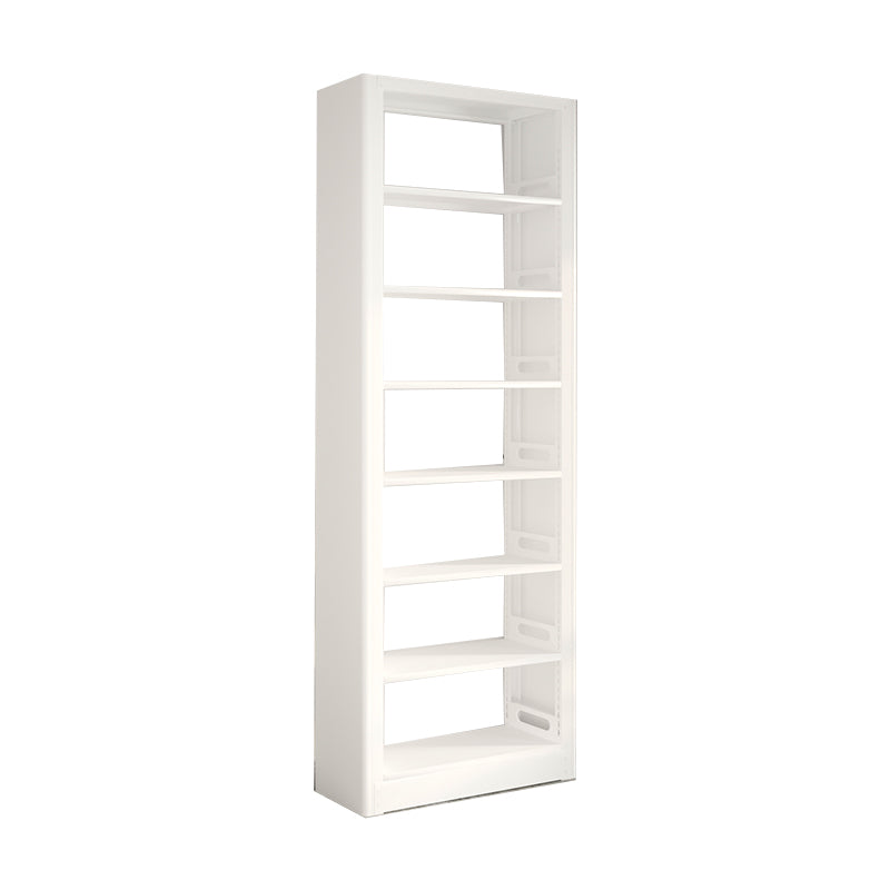 Modern Open Back Bookshelf Vertical Metal Bookcase with Shelves