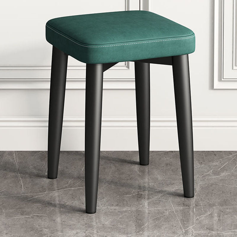 Contemporary Leather Standard Square 4 Legs Standard for Living Room