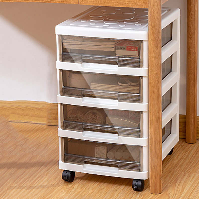 Vertical Transparent Filing Cabinet Modern Plastic Drawers Filing Cabinet