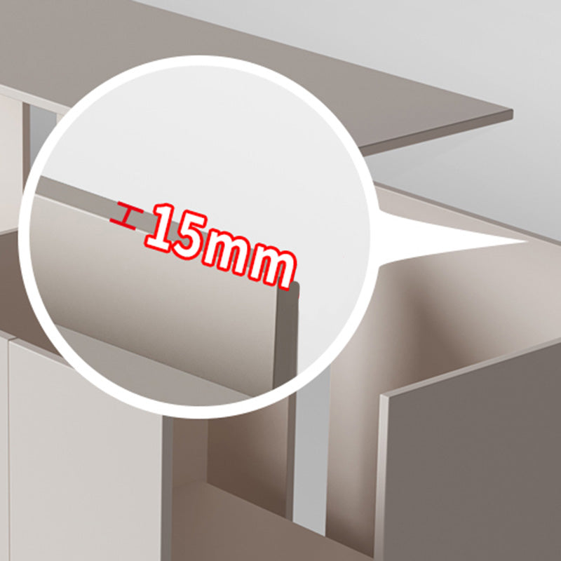 Contemporary Bedroom Storage Cabinet Wooden Shelves Wardrobe