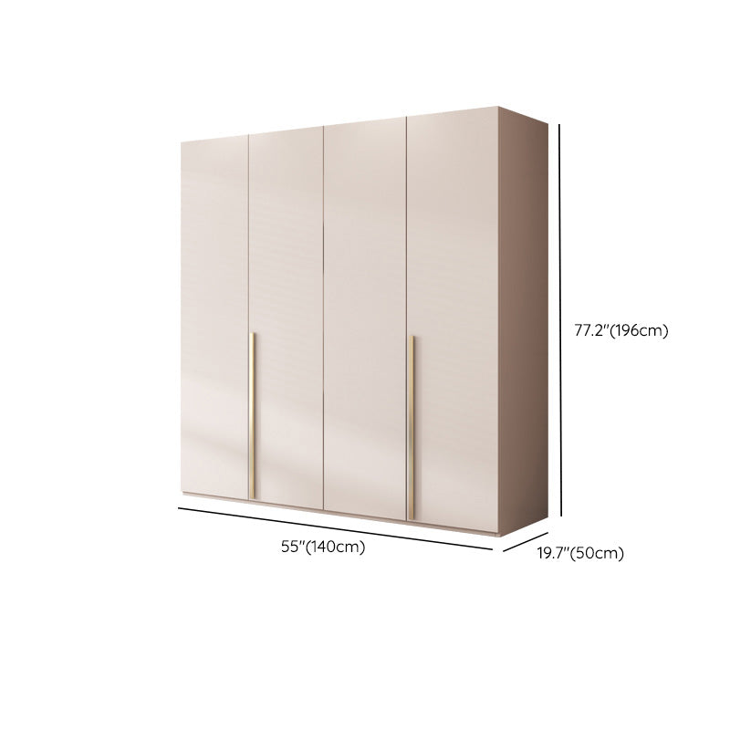 Contemporary Bedroom Storage Cabinet Wooden Shelves Wardrobe