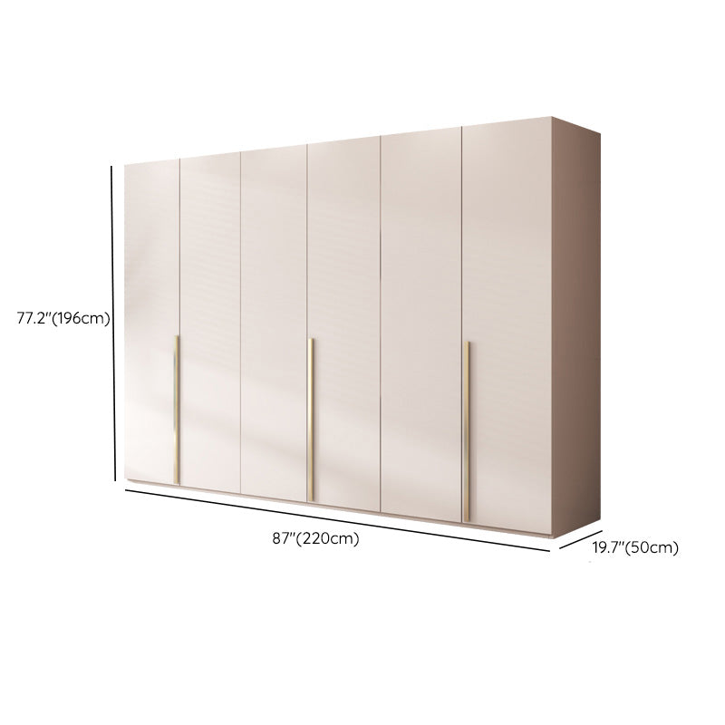 Contemporary Bedroom Storage Cabinet Wooden Shelves Wardrobe