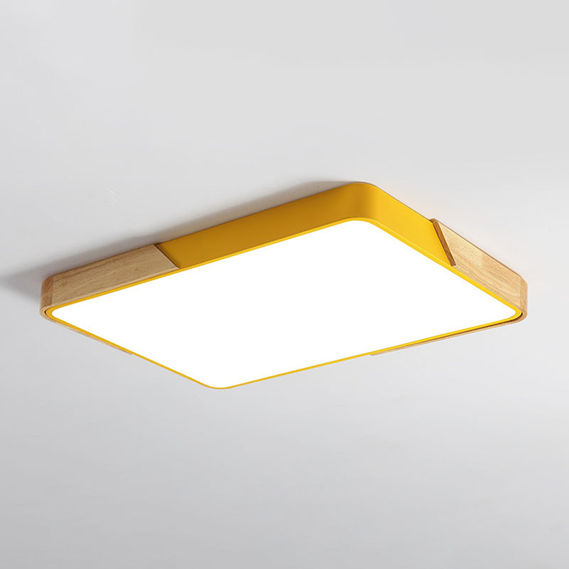 1 Light Geometric Flush Mount Contemporary Metal Ceiling Light Fixture