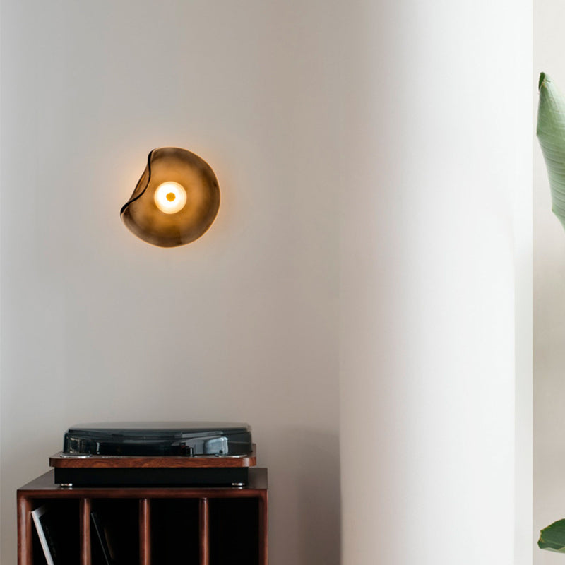 Modern Unique Shape Wall Mounted Light 1 Light Flush Mount Wall Sconce