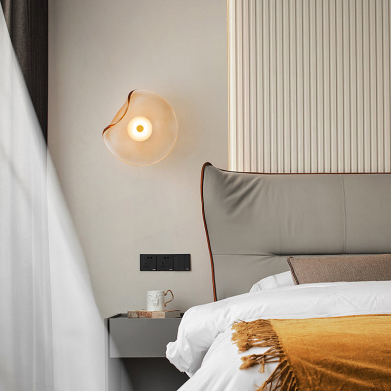 Modern Unique Shape Wall Mounted Light 1 Light Flush Mount Wall Sconce