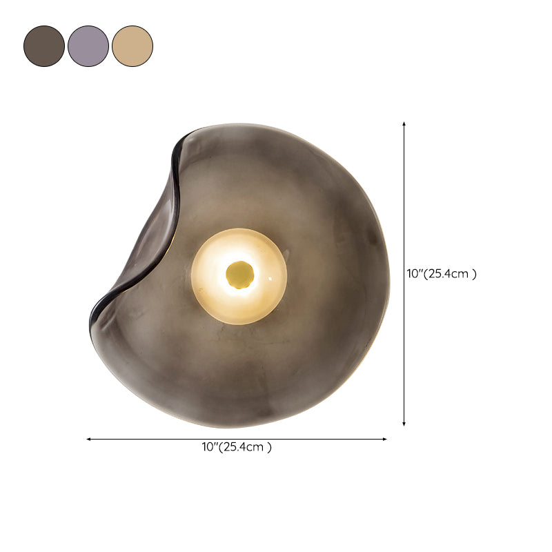 Modern Unique Shape Wall Mounted Light 1 Light Flush Mount Wall Sconce