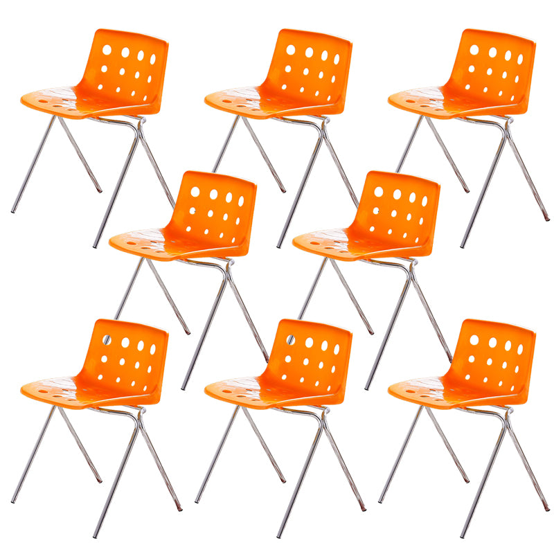 Modern Style Stackable Side Chair Plastic Dining Chair for Dining Room