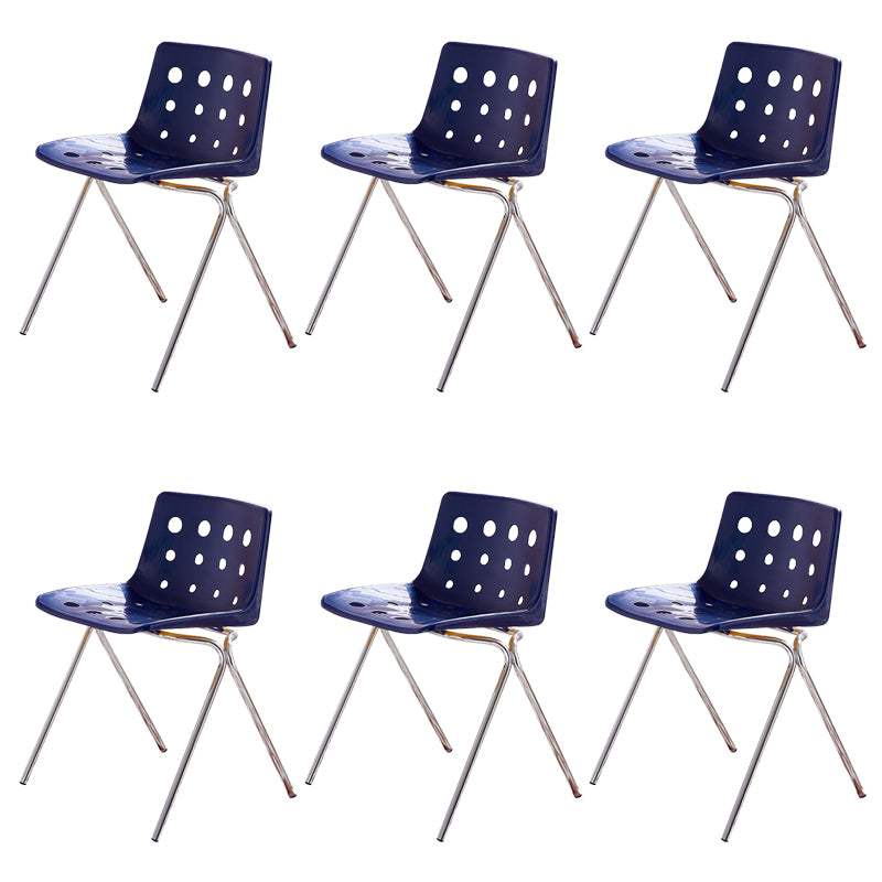 Modern Style Stackable Side Chair Plastic Dining Chair for Dining Room