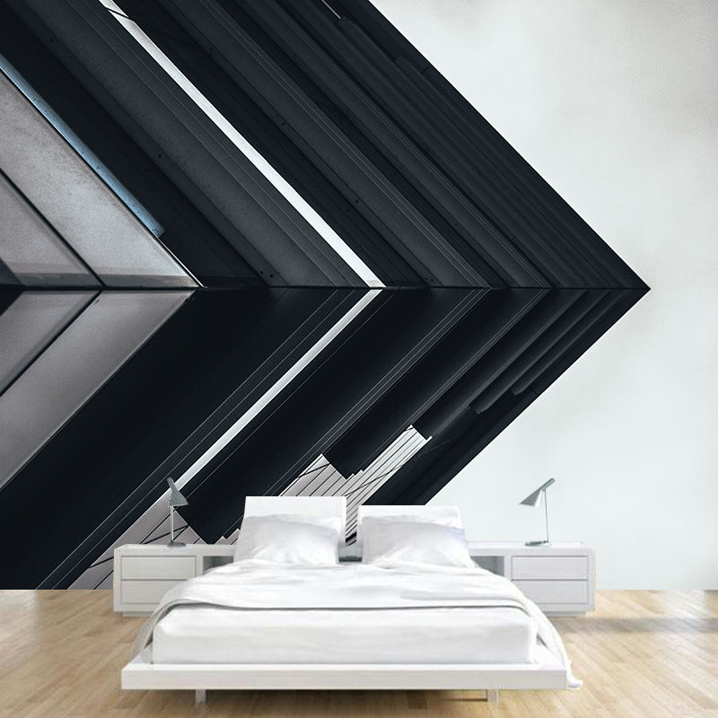 Illustration Mildew Resistant Mural Wallpaper Solid Geometry Indoor Wall Mural