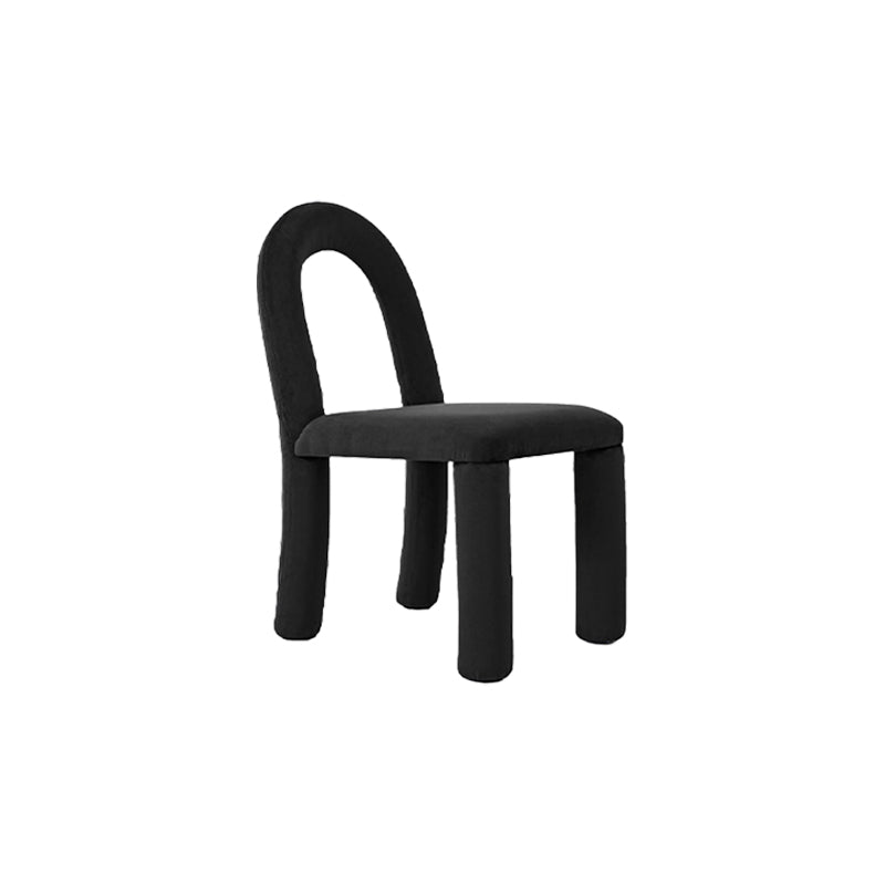 Modern Simple Armless Dining Chairs Wooden Frame Open Back Dining Chairs for Dining Room