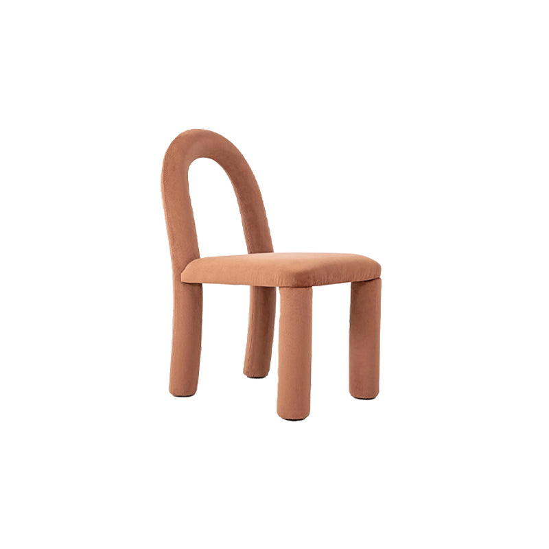 Modern Simple Armless Dining Chairs Wooden Frame Open Back Dining Chairs for Dining Room