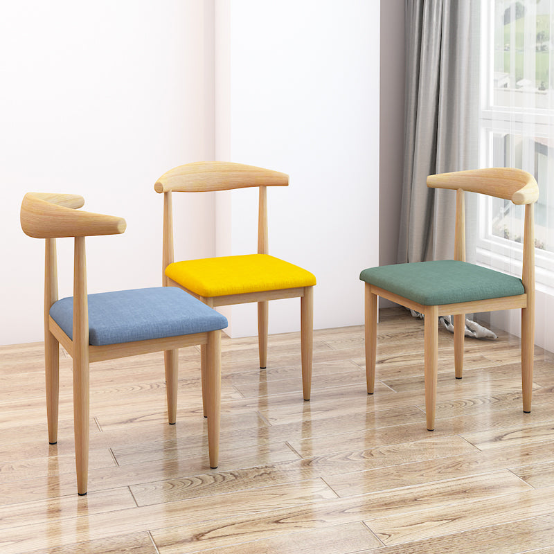 Modern Style Side Chair Open Back Indoor Dining Chair for Dining Room