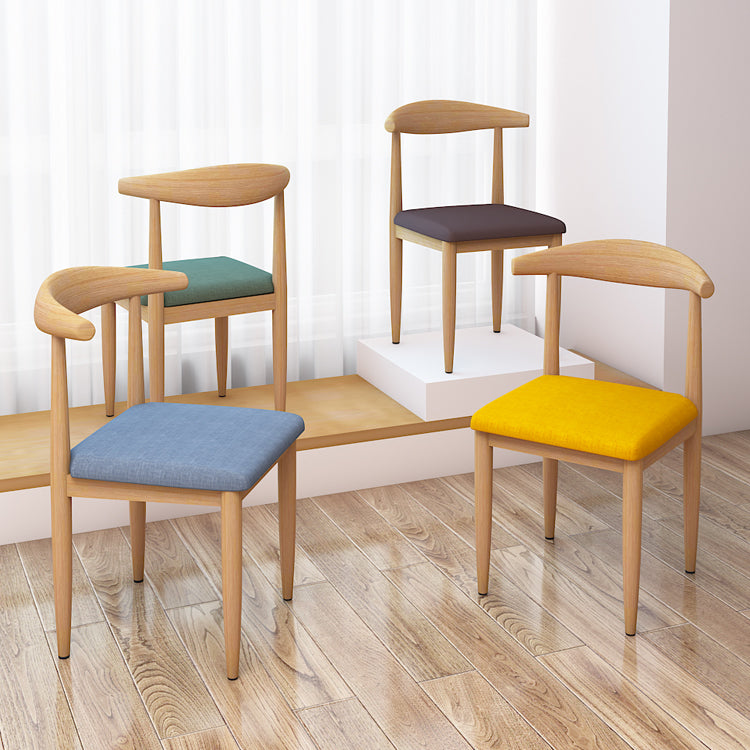 Modern Style Side Chair Open Back Indoor Dining Chair for Dining Room