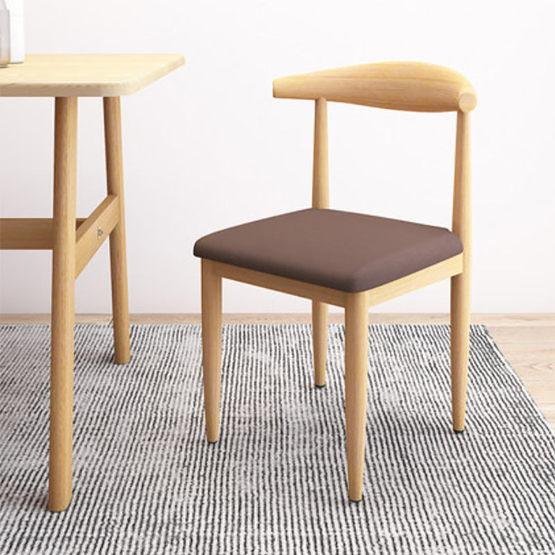 Modern Style Side Chair Open Back Indoor Dining Chair for Dining Room
