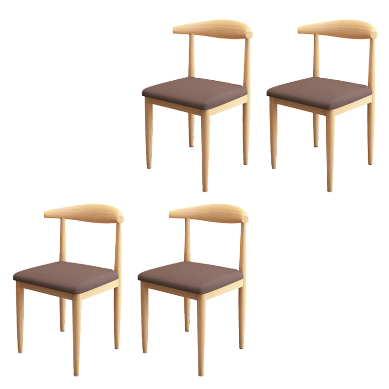 Modern Style Side Chair Open Back Indoor Dining Chair for Dining Room