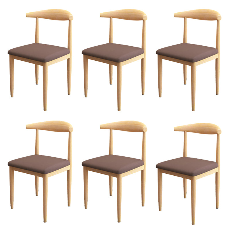 Modern Style Side Chair Open Back Indoor Dining Chair for Dining Room