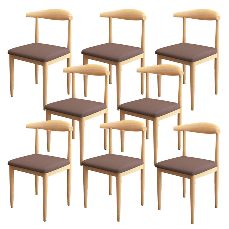 Modern Style Side Chair Open Back Indoor Dining Chair for Dining Room