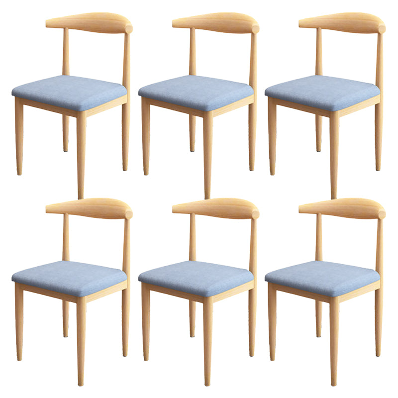 Modern Style Side Chair Open Back Indoor Dining Chair for Dining Room