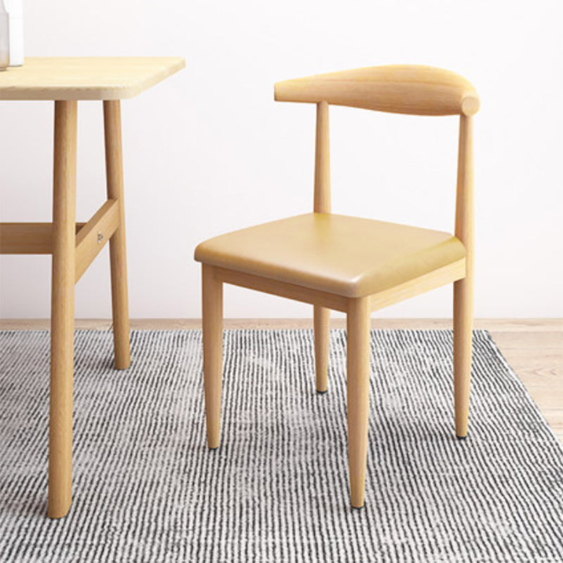 Modern Style Side Chair Open Back Indoor Dining Chair for Dining Room