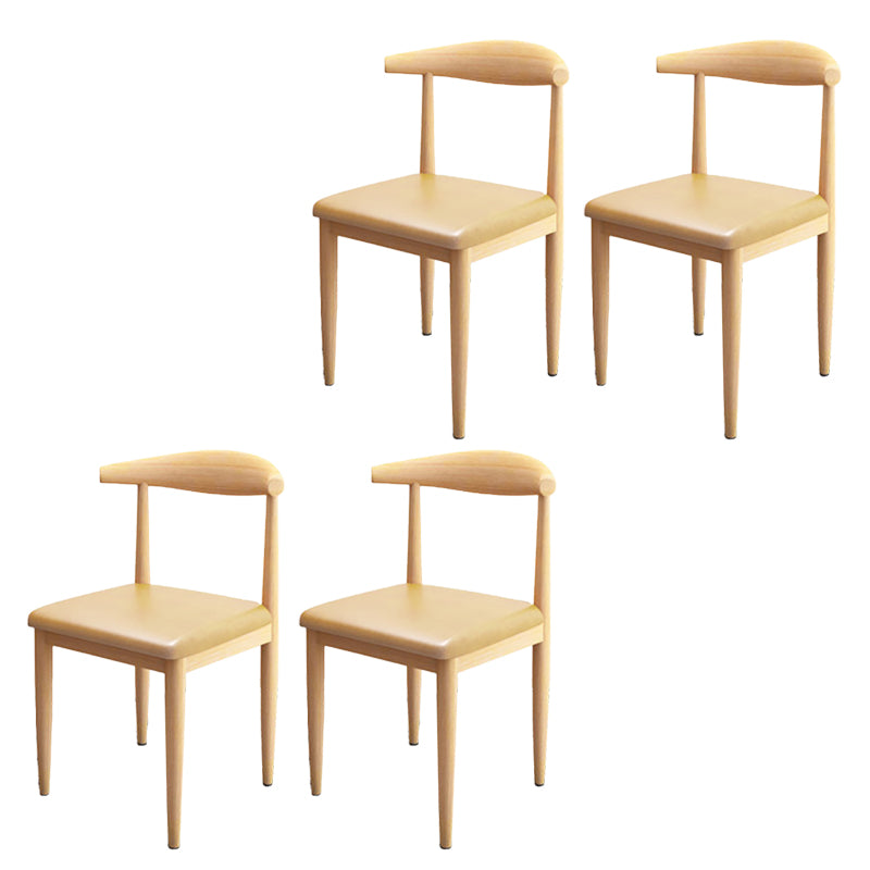 Modern Style Side Chair Open Back Indoor Dining Chair for Dining Room