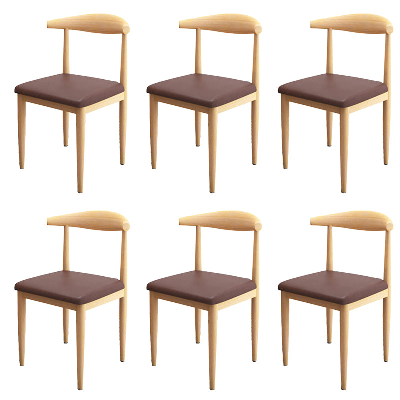 Modern Style Side Chair Open Back Indoor Dining Chair for Dining Room