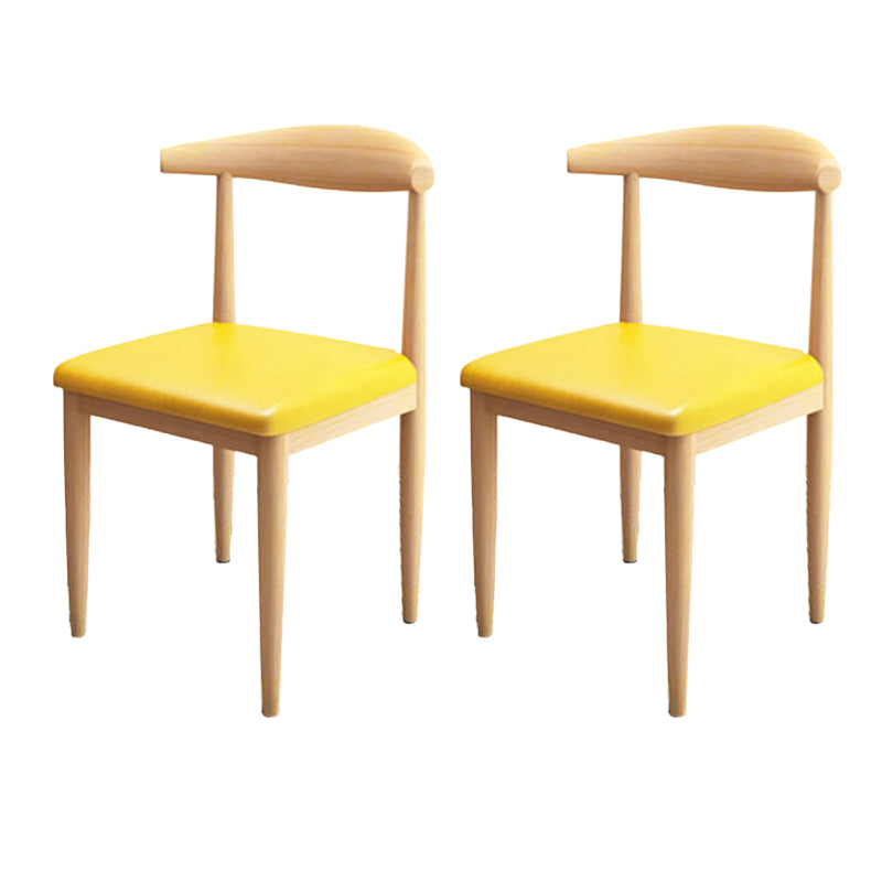 Modern Style Side Chair Open Back Indoor Dining Chair for Dining Room