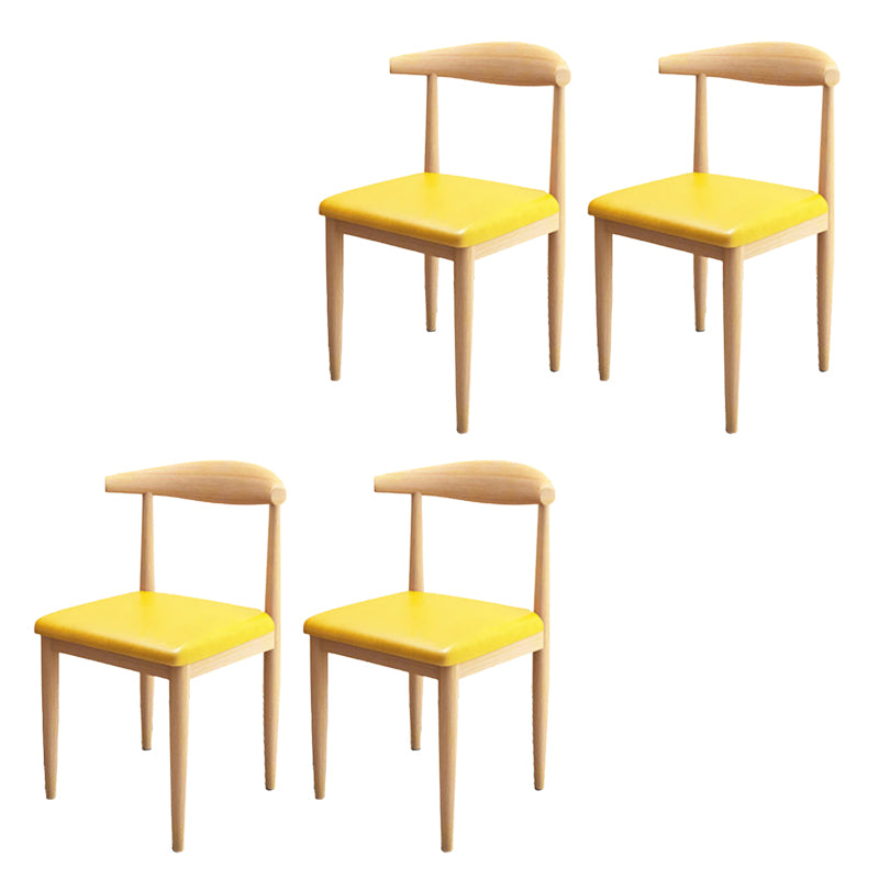Modern Style Side Chair Open Back Indoor Dining Chair for Dining Room