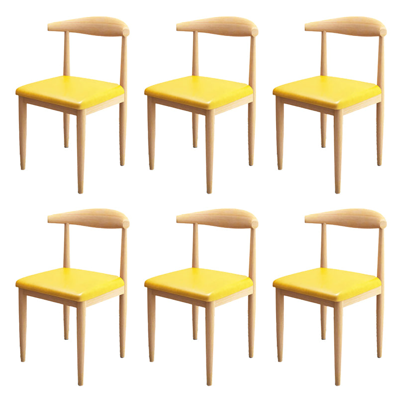 Modern Style Side Chair Open Back Indoor Dining Chair for Dining Room