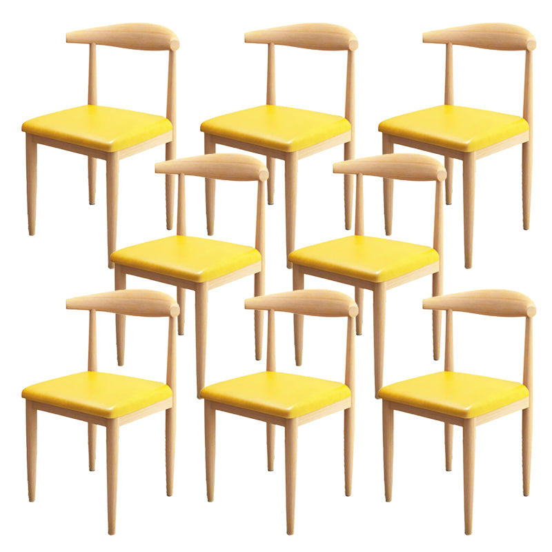 Modern Style Side Chair Open Back Indoor Dining Chair for Dining Room