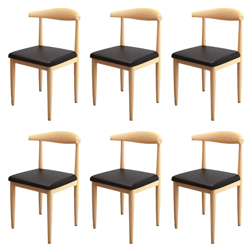 Modern Style Side Chair Open Back Indoor Dining Chair for Dining Room