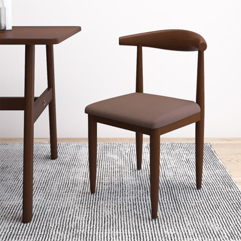 Modern Style Side Chair Open Back Indoor Dining Chair for Dining Room