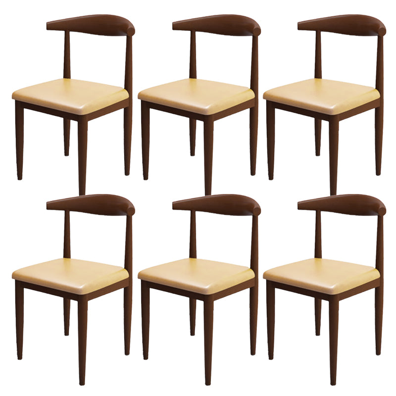 Modern Style Side Chair Open Back Indoor Dining Chair for Dining Room