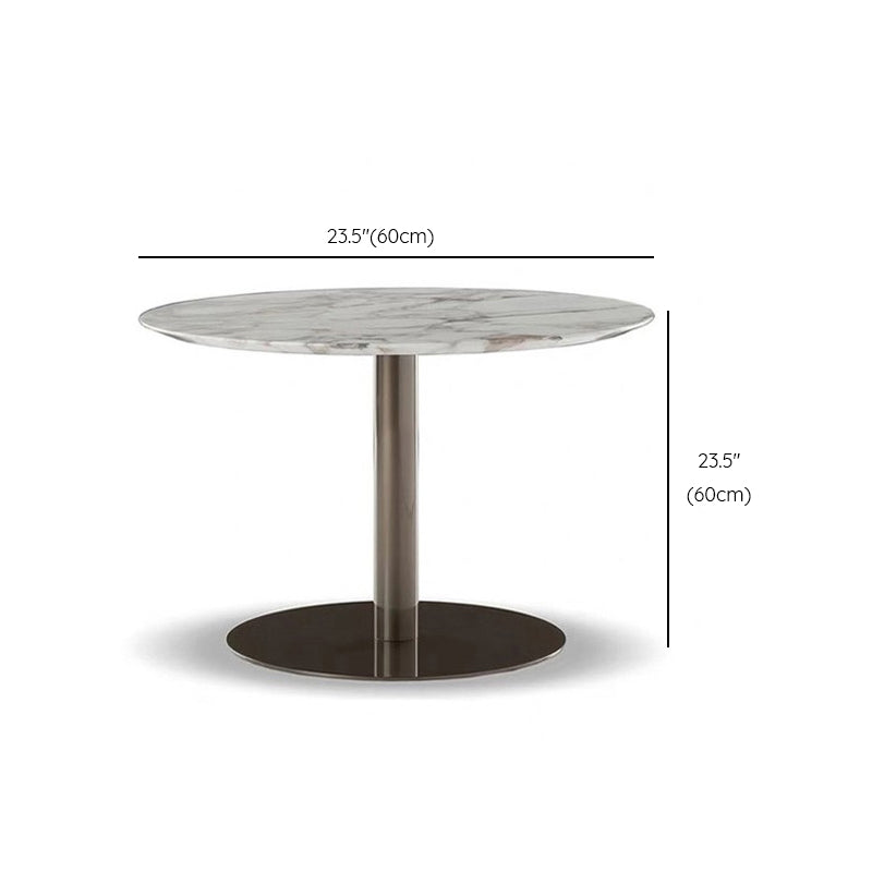 Modern Rattan Side Table Outdoor Patio Table with Aluminum Frame