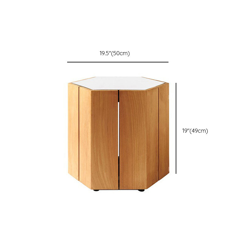 Modern Rattan Side Table Outdoor Patio Table with Aluminum Frame