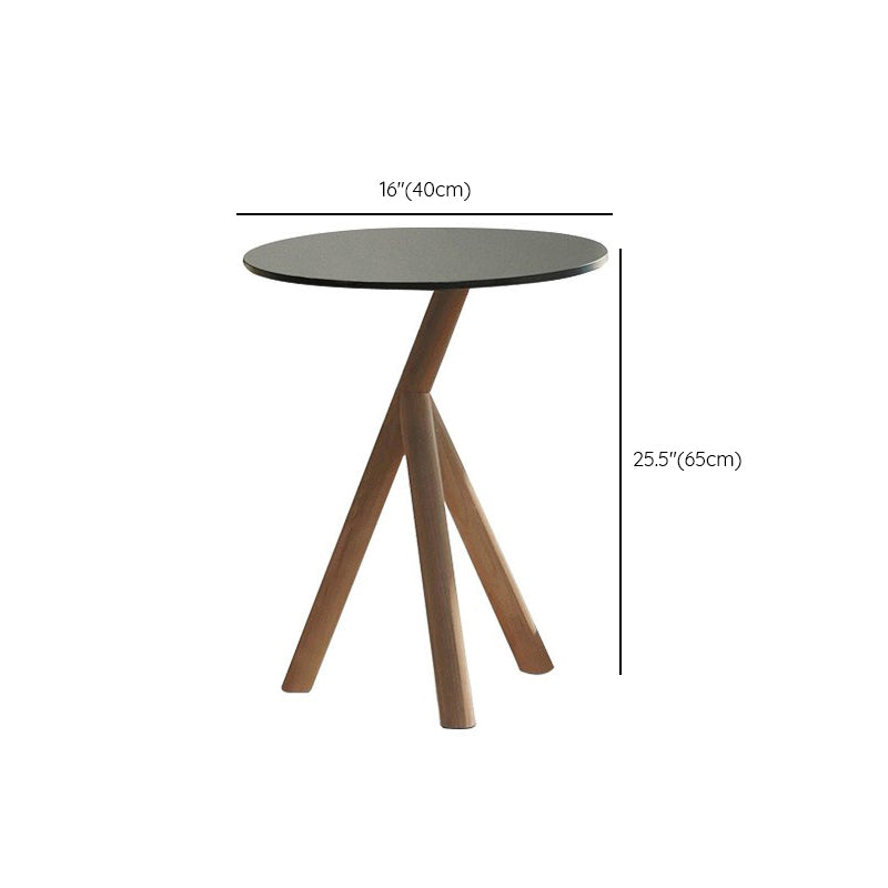 Modern Rattan Side Table Outdoor Patio Table with Aluminum Frame