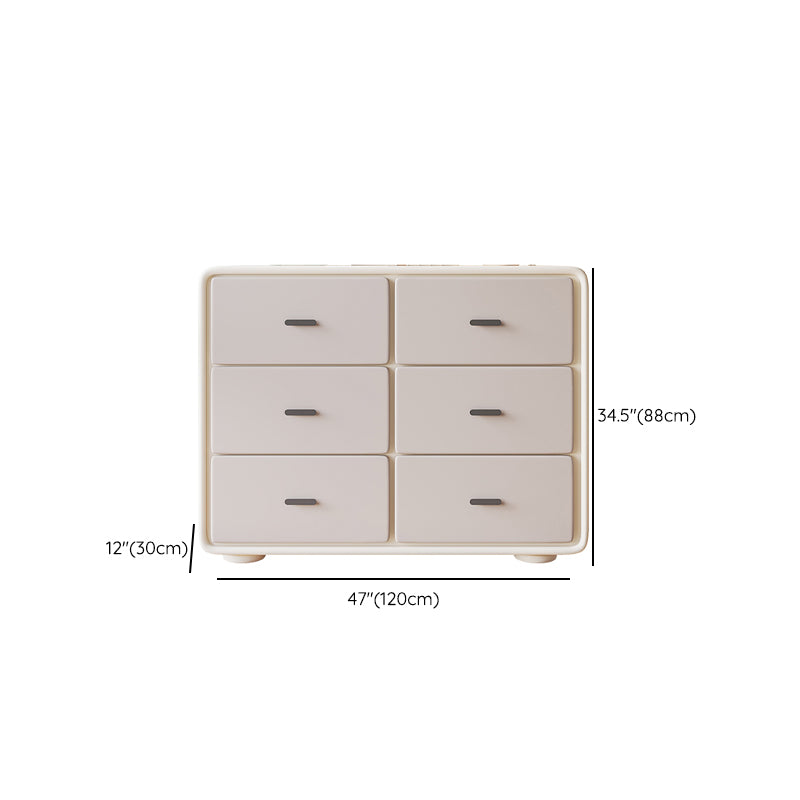 Modern Storage Chest Horizontal Storage Chest Dresser with Drawers